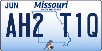 MO license plate AH2T1Q