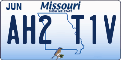 MO license plate AH2T1V