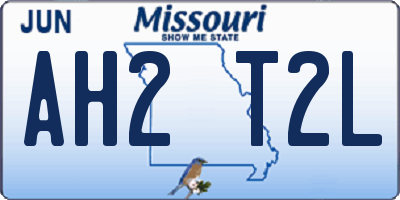 MO license plate AH2T2L