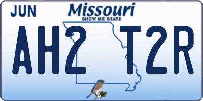 MO license plate AH2T2R
