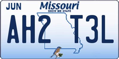 MO license plate AH2T3L