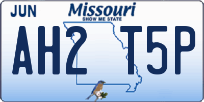 MO license plate AH2T5P