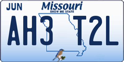 MO license plate AH3T2L