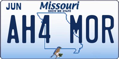 MO license plate AH4M0R