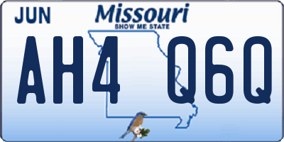 MO license plate AH4Q6Q