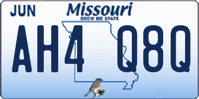 MO license plate AH4Q8Q