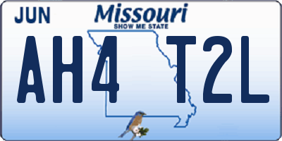 MO license plate AH4T2L