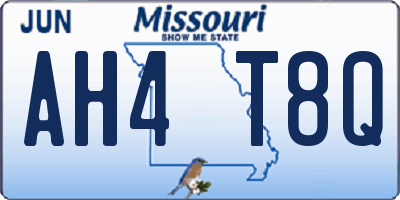 MO license plate AH4T8Q