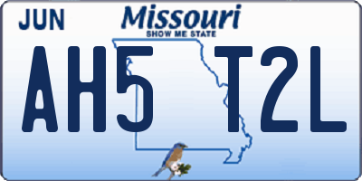MO license plate AH5T2L