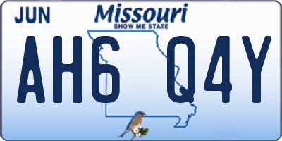 MO license plate AH6Q4Y