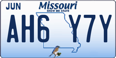 MO license plate AH6Y7Y