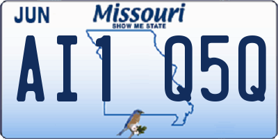 MO license plate AI1Q5Q