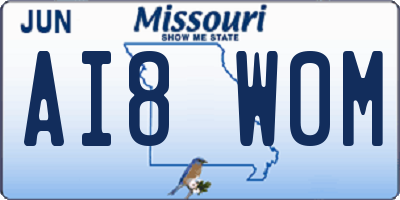 MO license plate AI8W0M