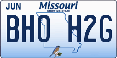 MO license plate BH0H2G