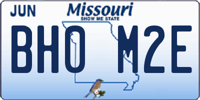 MO license plate BH0M2E
