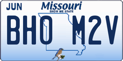 MO license plate BH0M2V