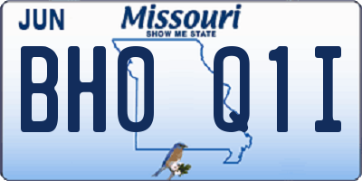 MO license plate BH0Q1I
