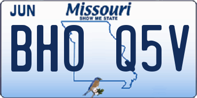 MO license plate BH0Q5V