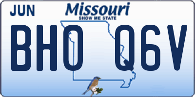MO license plate BH0Q6V