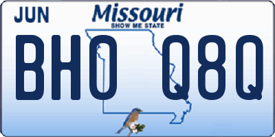 MO license plate BH0Q8Q