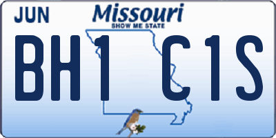 MO license plate BH1C1S