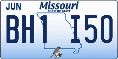 MO license plate BH1I5O
