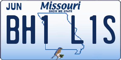 MO license plate BH1L1S