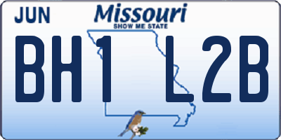MO license plate BH1L2B