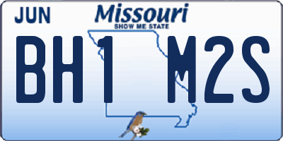MO license plate BH1M2S