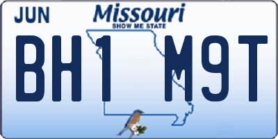 MO license plate BH1M9T