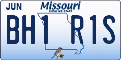 MO license plate BH1R1S