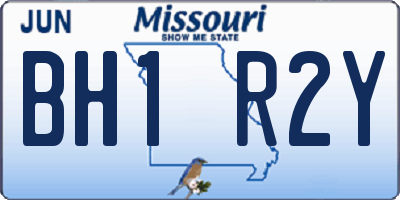 MO license plate BH1R2Y