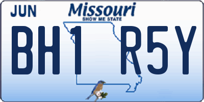 MO license plate BH1R5Y