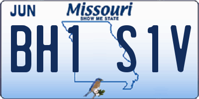 MO license plate BH1S1V