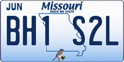 MO license plate BH1S2L
