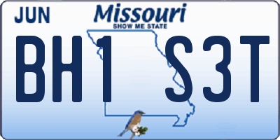MO license plate BH1S3T