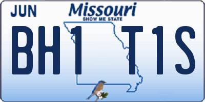MO license plate BH1T1S