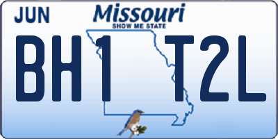MO license plate BH1T2L