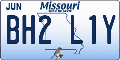 MO license plate BH2L1Y