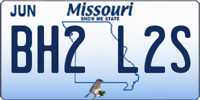 MO license plate BH2L2S