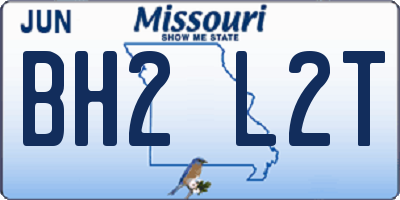 MO license plate BH2L2T