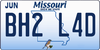 MO license plate BH2L4D