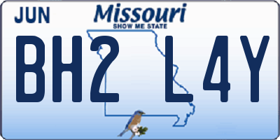 MO license plate BH2L4Y
