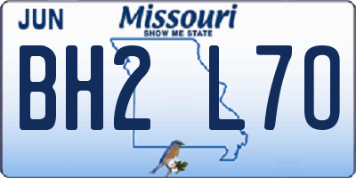 MO license plate BH2L7O