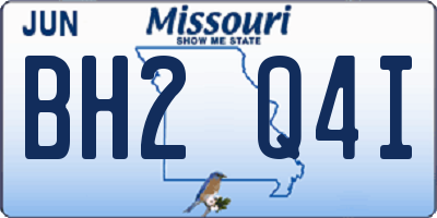 MO license plate BH2Q4I
