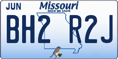 MO license plate BH2R2J