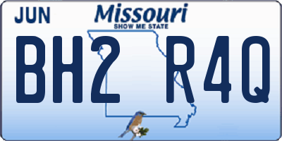 MO license plate BH2R4Q