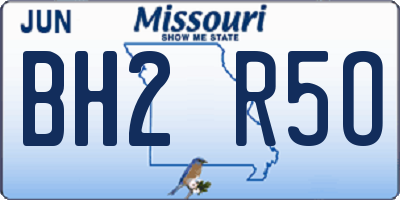 MO license plate BH2R5O