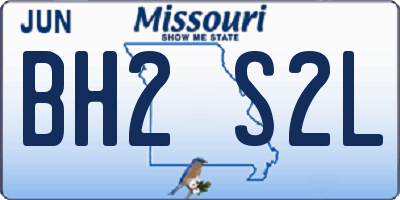 MO license plate BH2S2L