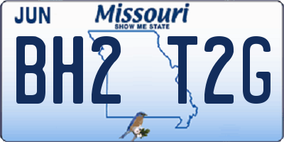 MO license plate BH2T2G